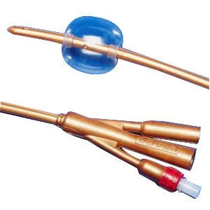 CA/10 - Dover 2-Way Silver-Coated Silicone Foley Catheter 24 Fr 5 cc