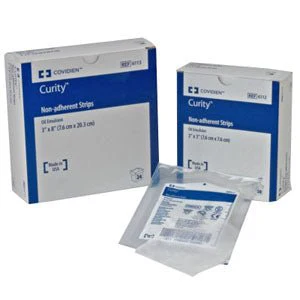 BX/50 - Curity Non-Adhering Oil Emulsion Dressing 3" x 3"