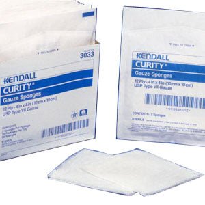 PK/10 - Curity Woven Gauze Sponge, Sterile 10's, 4" x 4", 12 ply