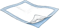 PK/10 - Cardinal Health, Underpads, Wings Basic, 23" x 24"