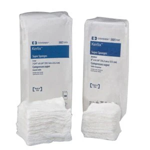 PK/10 - Kerlix Woven Super Sponge, Medium, Sterile 10's Tray, 6" x 6-3/4"