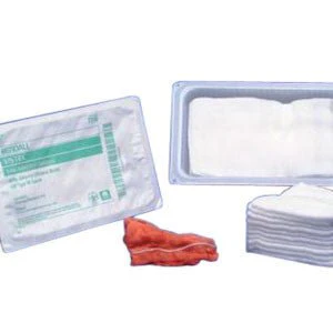 CA/80 - Vistec X-Ray Detectable Sponge, Sterile 10's, 4" x 8", 12 Ply