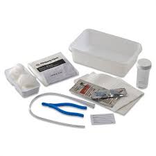 EA/1 - KENGUARD Dover Vinyl Open Urethral Catheter Tray 14 Fr