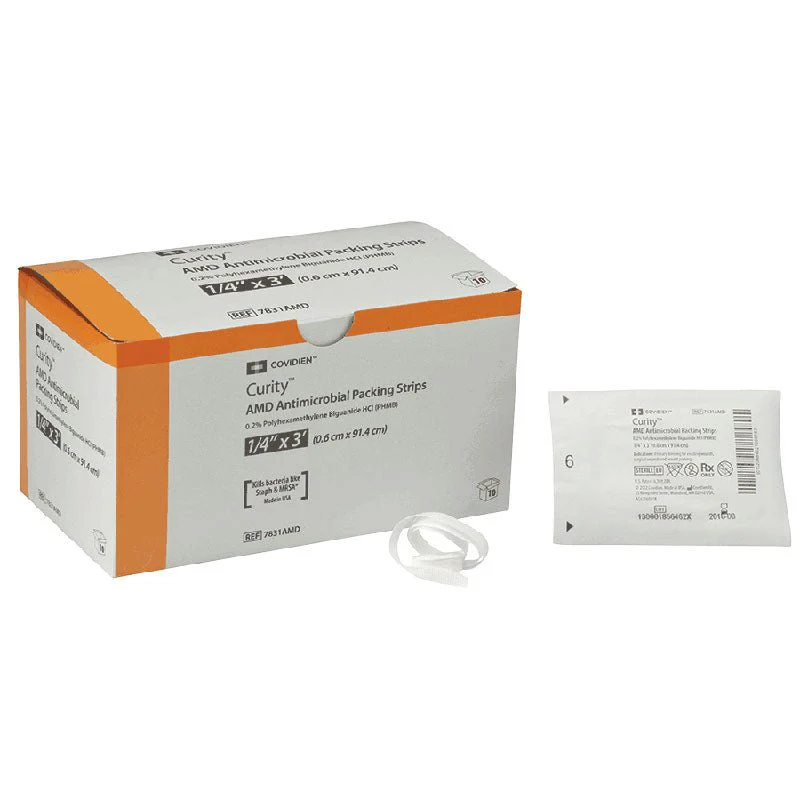 EA/1 - Curity AMD Antimicrobial Packing Strips 1" x 1 yds.