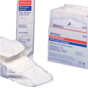 PK/5 - Curity All Purpose Sterile Non-Woven Sponge 4" x 4", 4-Ply