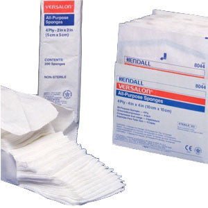 BX/25 - Curity All Purpose Non-Woven Sponge, Sterile 2's, 4-Ply, 3" x 4"