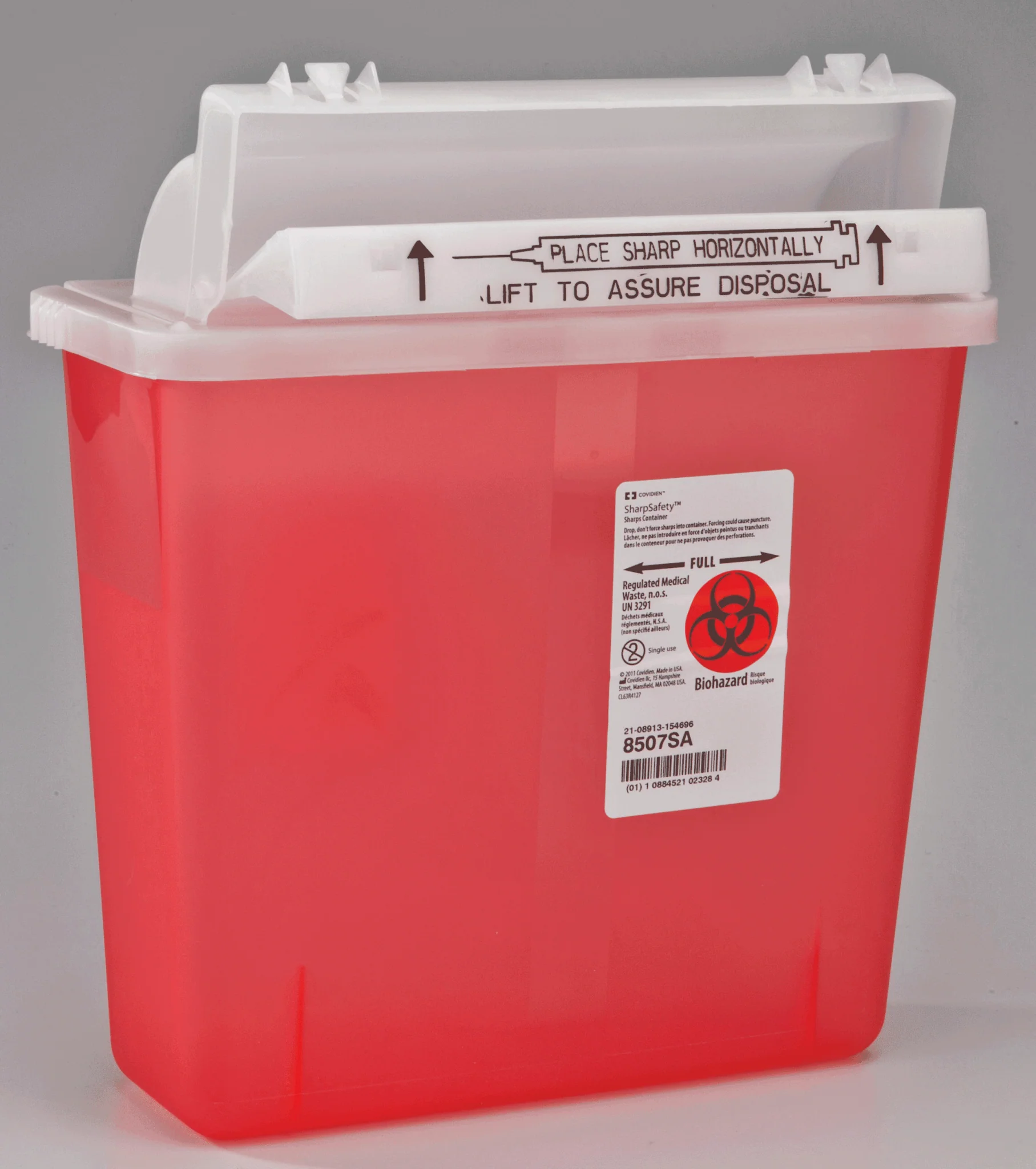 EA/1 - SharpStar In-Room Sharps Container Counter Balanced Lid 5 Quart