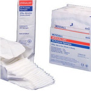 PK/200 - Curity All Purpose Non-Sterile Non-Woven Sponge 2" x 2", 3-Ply