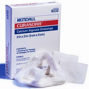 BX/10 - Curasorb Calcium Alginate Dressing 4" x 5-1/2" Rectangle