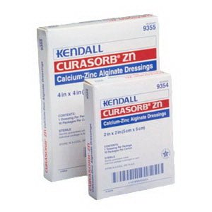 BX/10 - Curasorb Zinc Calcium Alginate Dressing 2" x 2"