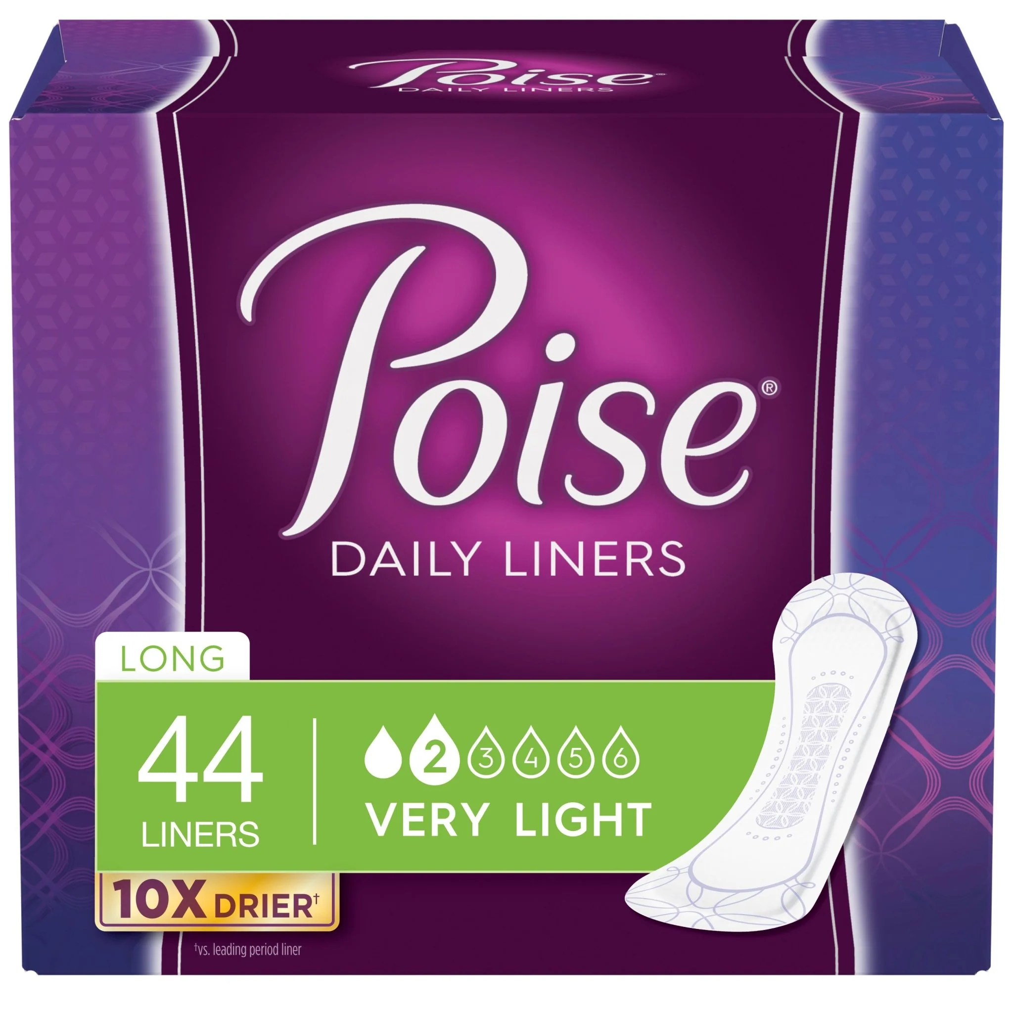 PK/44 - Poise Pantyliners Very Light Extra Coverage