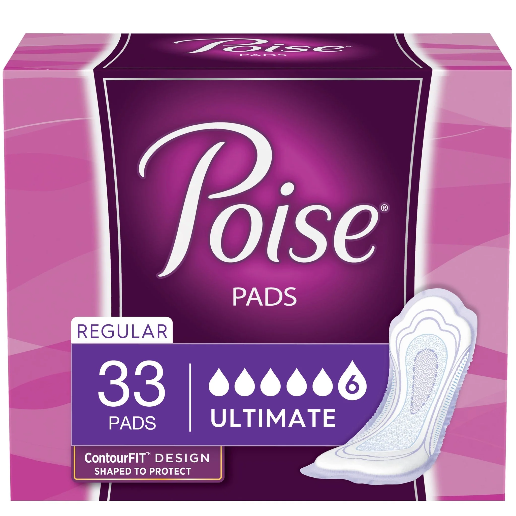 PK/33 - Poise Ultimate Coverage Protection Supreme Pad 14.37 L"