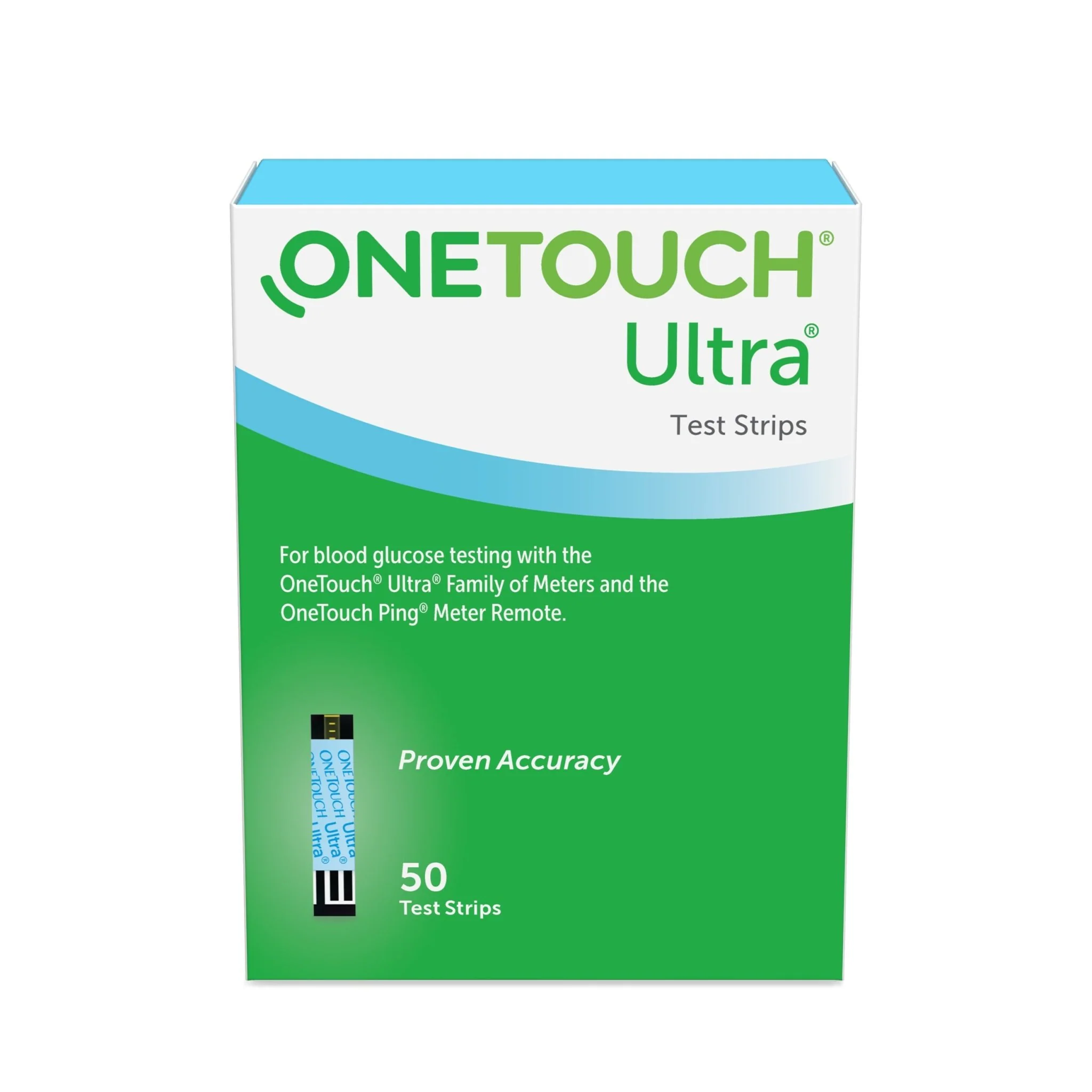 BX/50 - OneTouch Ultra Blue Blood Glucose Test Strip (50 count)