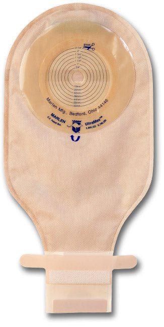 BX/5 - SuperFlat Pouches 1-Piece Cut-To-Fit With Aquatack Hydrocolloid Barrier Transparent Backing Without Filter Kwick-Close Fastener