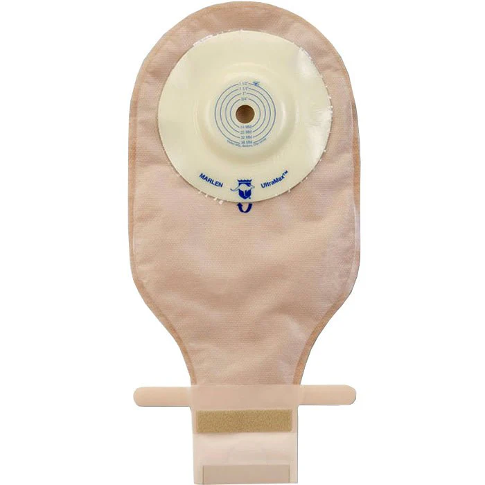 BX/5 - Ultramax Drainable Flat Pouch Cut To Fit Stoma With Opaque Backing