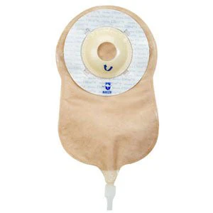 BX/10 - UltraLite One Piece Urostomy Pouch with Skin Shield Barrier Convex, 1-5/8" Opening Transparent