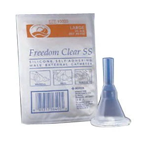 EA/1 - Freedom Clear Sport Sheath Self-Adhering Male External Catheter, 35 mm
