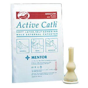 EA/1 - Active Cath Latex Self-Adhering Male External Catheter with Watertight Adhesive Seal, 35 mm