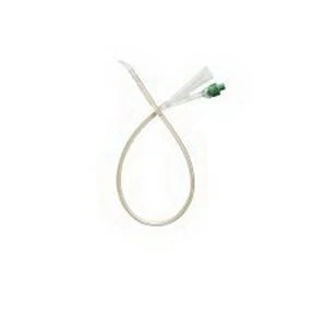 BX/5 - Cysto-Care Folysil Coude 2-Way Silicone Foley Catheter 12 Fr 10 cc