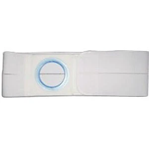 EA/1 - 4" White, Regular Elastic, Flat Panel Belt, Prolapse Flap, Large, 3" Opening