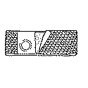 EA/1 - 4" White, Cool Comfort, Flat Panel Belt, Small, 3" Center Opening