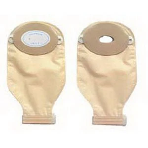 BX/10 - Drain Pouch with Barrier Deep Convex Oval A, Roll-Up, Pre-Cut
