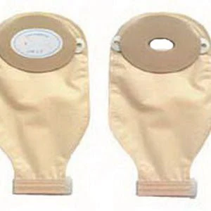 BX/10 - Nu-Flex 1-Piece Adult Drainable Pouch Cut-to-Fit Deep Convex 1-1/8" x 2" Oval