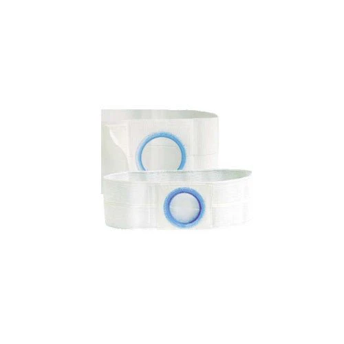 EA/1 - 7" Left, White, Regular Elastic, Nu-Form Belt, Prolapse Flap, Medium, 2-7/8" x 3-3/8" Opening