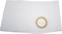 EA/1 - 9" Left, White, Regular Elastic, Nu-Form Belt, Extra Large, 2-3/8" Opening Placed 1-1/2" From Bottom