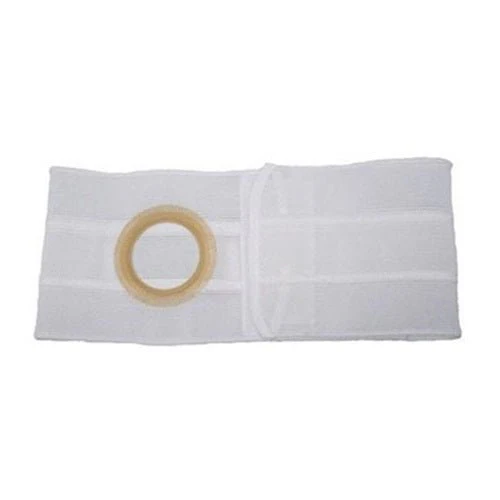 EA/1 - Special 6" White, Cool Comfort, Nu-Form Belt, Prolapse Flap, Large, Custom: Right, 2-3/8" Opening Placed 3/4" From Bottom, 38" Overall Length
