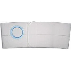 EA/1 - 6" Left, White, Regular Elastic, Flat Panel Belt, Large, 2-1/4" Opening