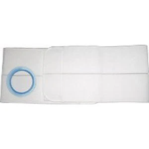 EA/1 - 6" Right, White, Regular Elastic, Flat Panel Belt, Large, 2-1/4" Opening