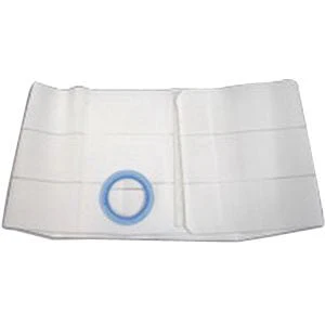 EA/1 - 9" Right, White, Regular Elastic, Flat Panel Belt, Prolapse Flap, Large, 2-3/8" Opening