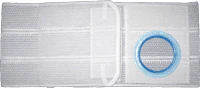 EA/1 - 6" Left, White, Cool Comfort, Flat Panel Belt, Large, 2-3/8" Opening