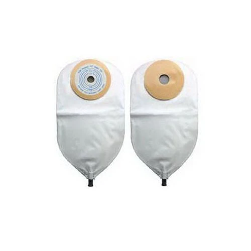 BX/10 - Adult Urine Pouch Pre-Cut 1-1/8" Opening Small Shield Flutter Valve, Convex