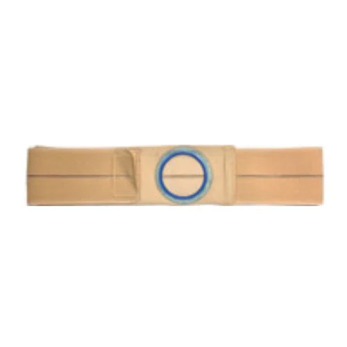 EA/1 - 4" Beige, Regular Elastic, Flat Panel Belt, Medium, 3-1/4" Center Opening