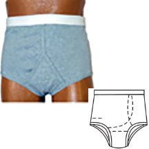 EA/1 - OPTIONS Men's Basic With Built-In Barrier/Support, Gray, Left, Medium 36-38