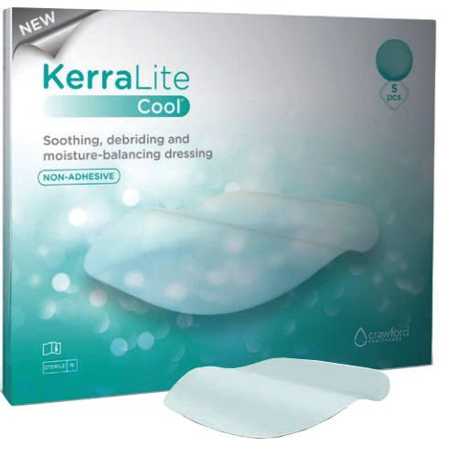 BX/5 - KerraLite Cool Non-Adhesive Hydrogel Sheet Cover Dressing Combination, 7" x 5"