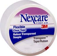 EA/1 - Nexcare Transpore Plastic Hypoallergenic Porous Tape 1" x 10 yds.