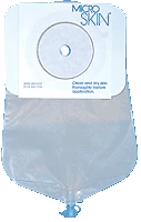 BX/10 - 9" Urostomy Pch w/Barrier, For 1 1/8" Stoma, 10
