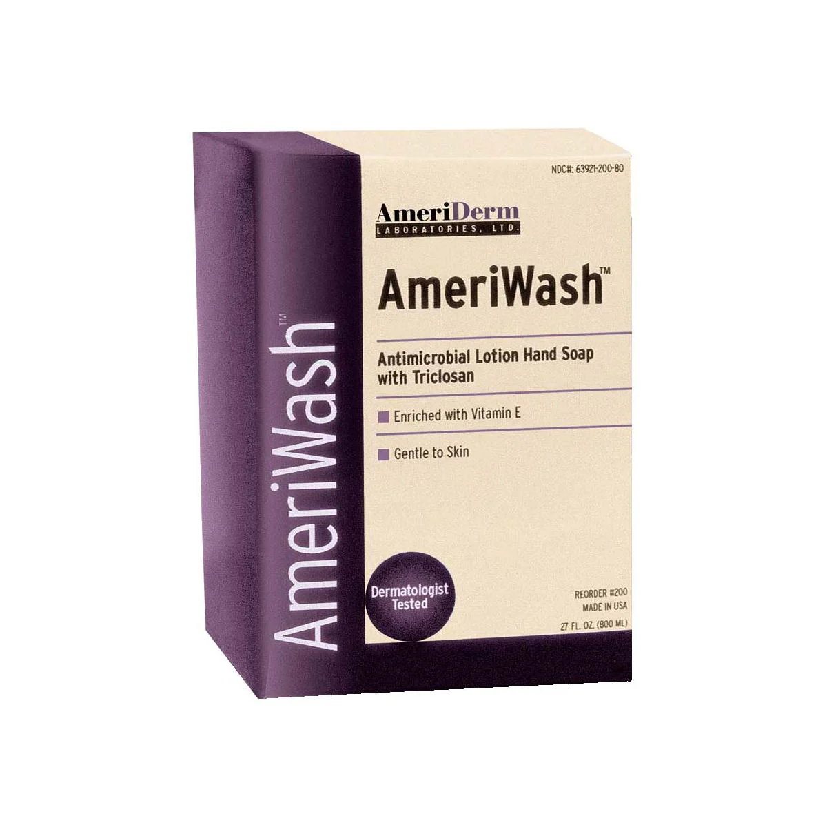 EA/1 - AmeriWash Antimicrobial Lotion Soap with PCMX, 800 mL
