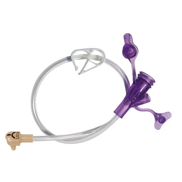 EA/1 - 12" Right Angle Purple Dual Enfit Y-Port Feeding Set