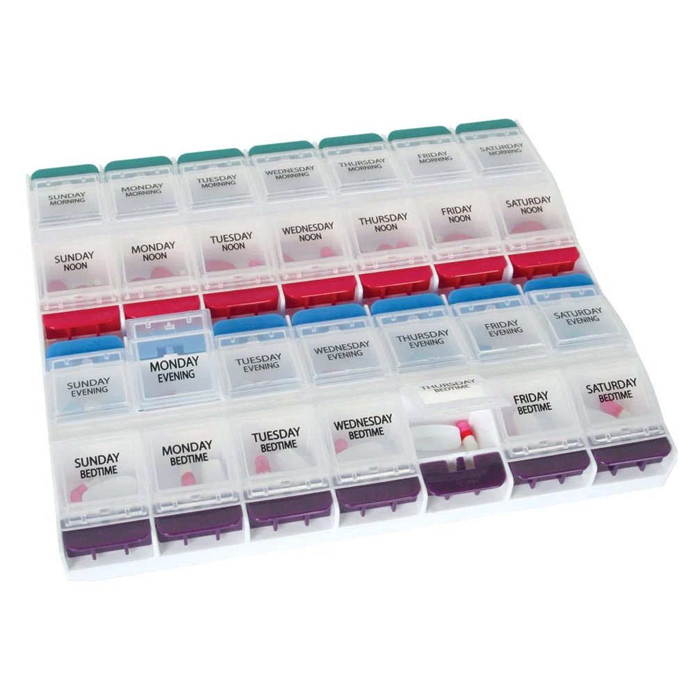EA/1 - Apothecary Products EZY Dose Weekly Push Button Medtime Planner 3XL