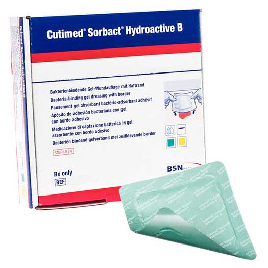 BX/10 - Cutimed Sorbact Hydroactive B Hydrogel Dressing, 7 - 1/2" x 7 -1/2"