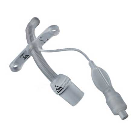 EA/1 - Smiths Medical ASD, Inc. Bivona FlexTend TTS Plus Pediatric V Neck Flange Tracheostomy Tube, Size 6.0