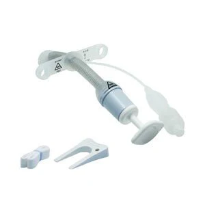 EA/1 - Smiths Medical ASD, Inc. Bivona FlexTend TTS Plus Pediatric Straight Neck Flange Tracheostomy Tubes, Size 5.0