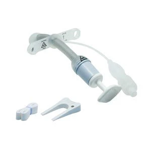 EA/1 - Smiths Medical ASD, Inc. Bivona FlexTend TTS Pediatric Straight Neck Flange Tracheostomy Tubes, Size 4.0