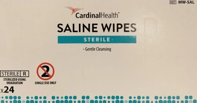 BX/24 - Cardinal Health Saline Wipes