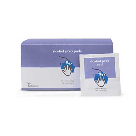 BX/50 - Cardinal Health Sterile Alcohol Wipes Two Ply (50 count)