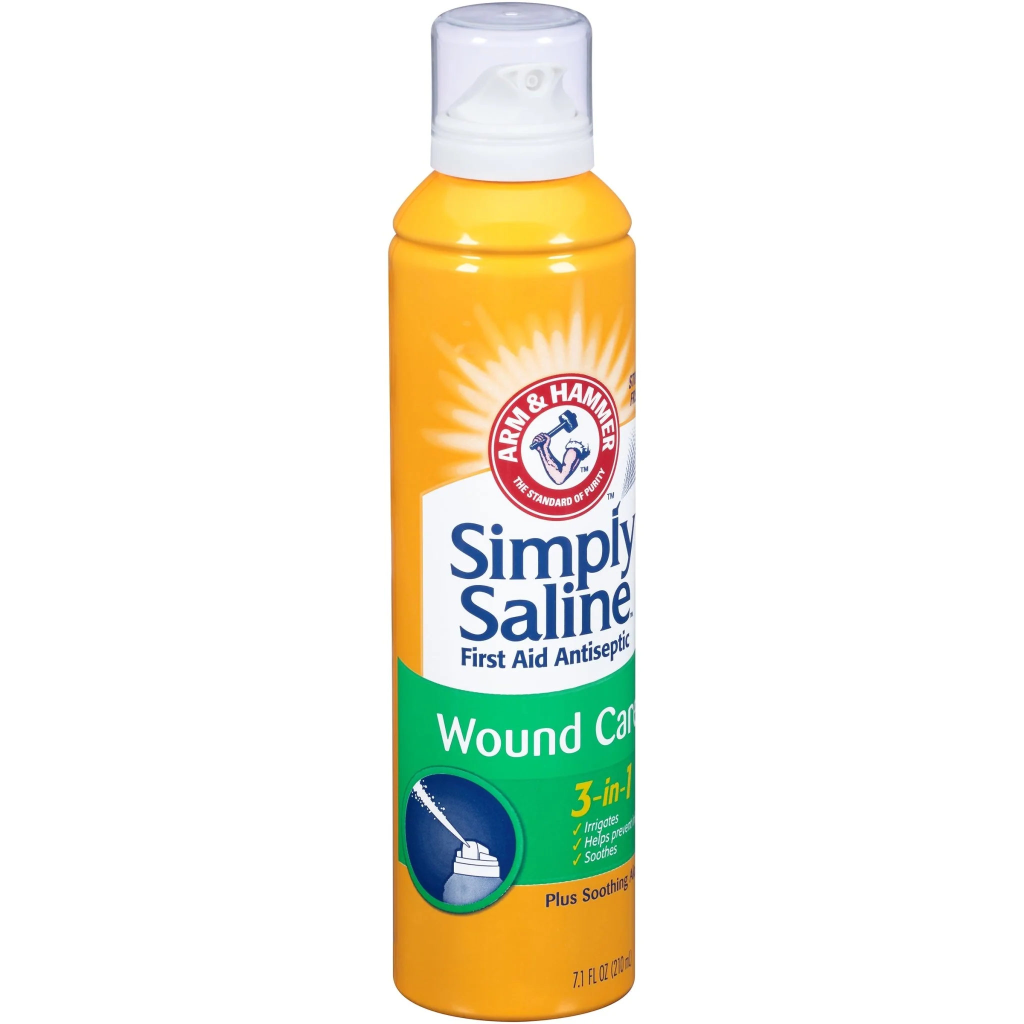 EA/1 - Simply Saline 3-in-1 Wound Wash, Pressurized Saline Spray Can, 7.1 oz